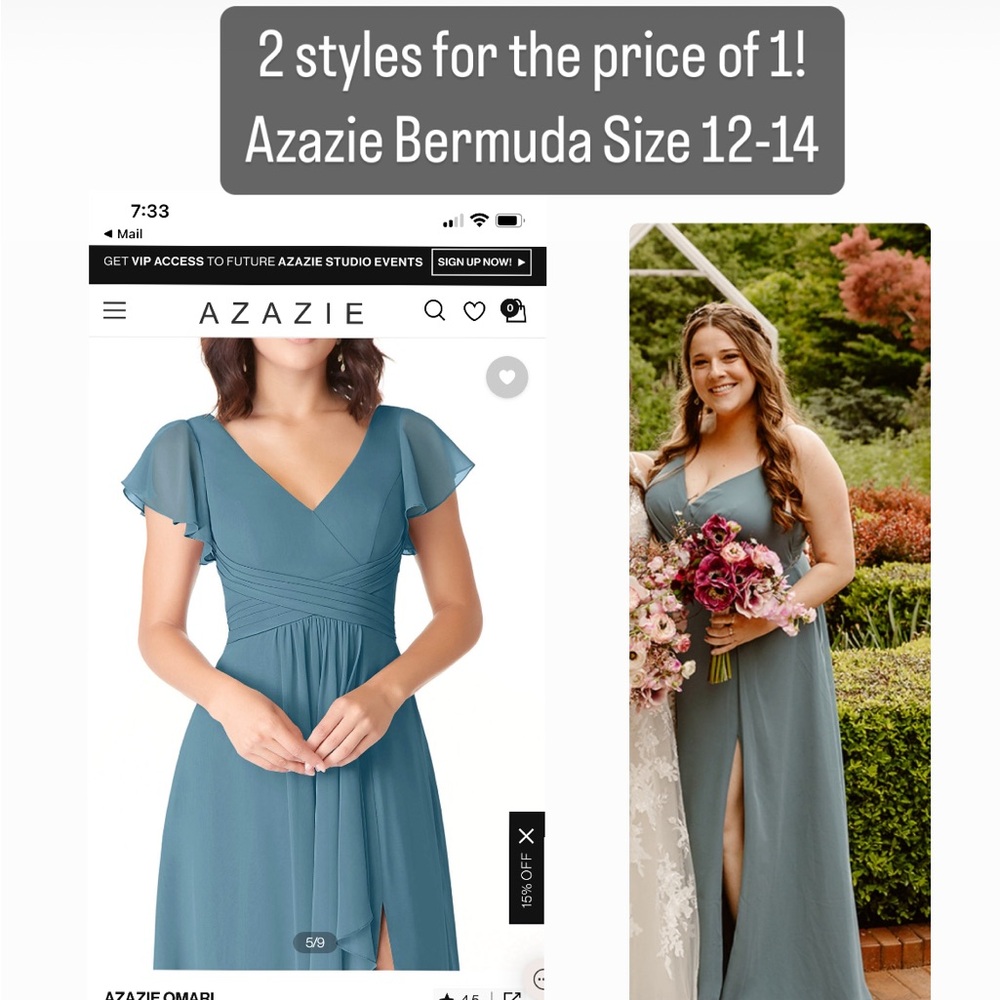 Azazie Bridesmaids Dresses- 2 for 1!